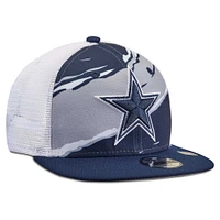 Youth New Era Navy Dallas Cowboys Tear 9FIFTY Trucker Snapback Hat
