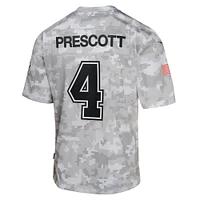 Youth Nike Dak Prescott Arctic Camo Dallas Cowboys 2024 Salute to Service Game Jersey
