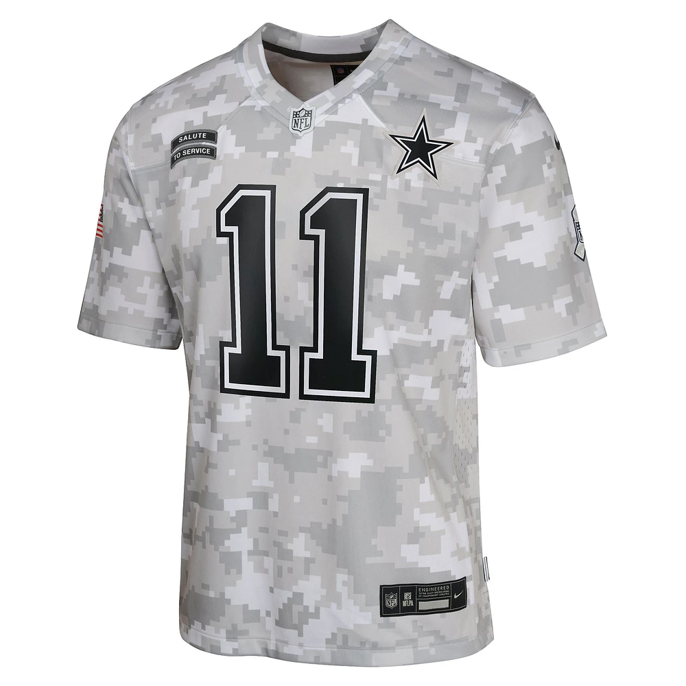 Youth Nike Micah Parsons Arctic Camo Dallas Cowboys 2024 Salute to Service Game Jersey