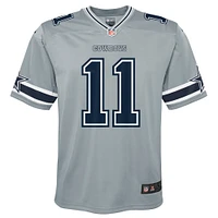 Youth Nike Micah Parsons Gray Dallas Cowboys Inverted Game Jersey