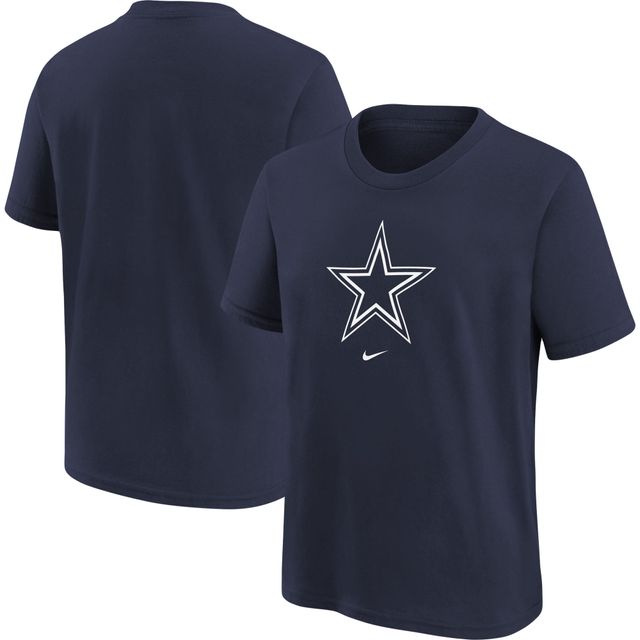 T-shirt Nike Dallas Cowboys Logo Wordmark pour jeune - Bleu marine