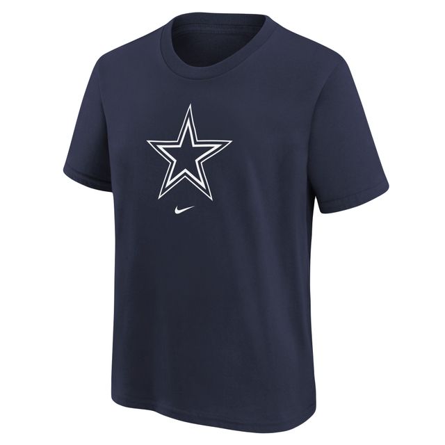 T-shirt Nike Dallas Cowboys Logo Wordmark pour jeune - Bleu marine