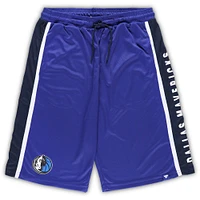 Men's Fanatics Blue Dallas Mavericks Big & Tall Referee Iconic Mesh Shorts