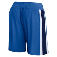 Men's Fanatics Blue Dallas Mavericks Referee Iconic Mesh Shorts