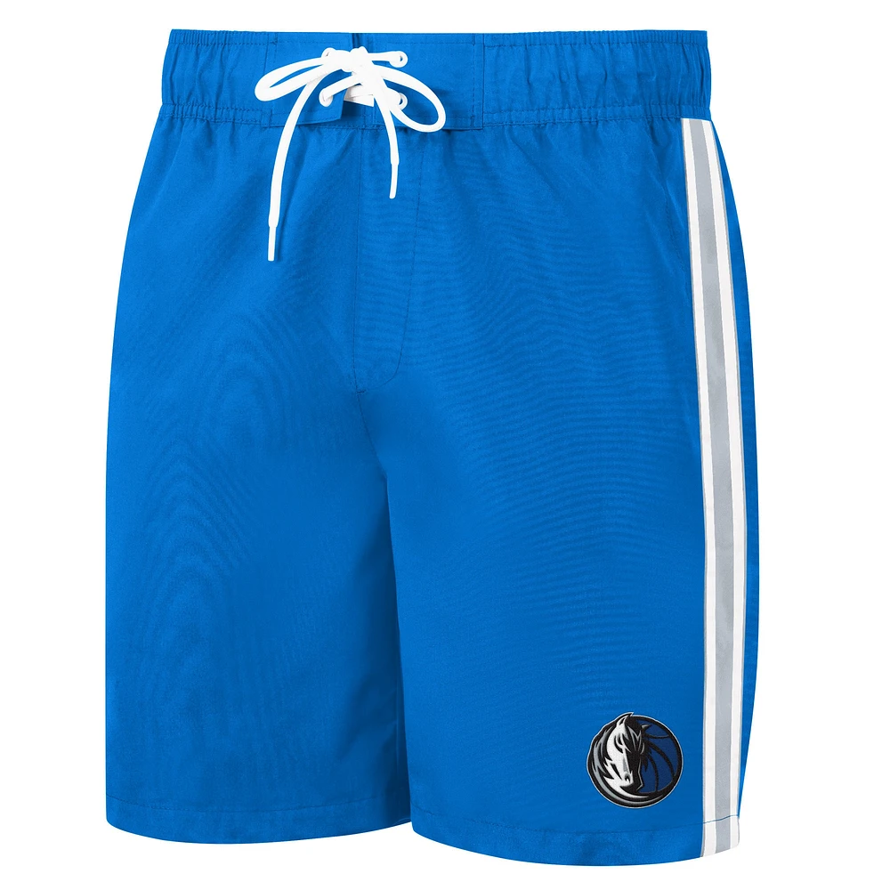 Men's G-III Sports by Carl Banks Blue Dallas Mavericks Sand Beach Volley Swim Shorts