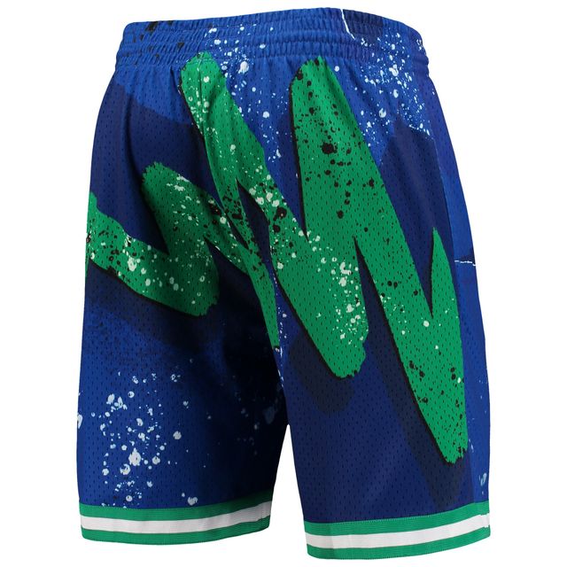 Mitchell & Ness pour homme Bleu Dallas Mavericks Hardwood Classics 1998 Hyper Hoops Swingman Short