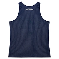 Men's Mitchell & Ness Navy/White Dallas Mavericks Hardwood Classics Reversible Mesh Practice Jersey