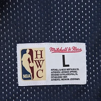 Men's Mitchell & Ness Navy/White Dallas Mavericks Hardwood Classics Reversible Mesh Practice Jersey