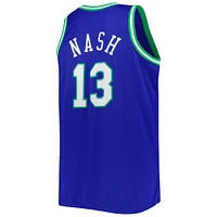 Men's Mitchell & Ness Steve Nash Blue Dallas Mavericks Big Tall Hardwood Classics 1998/99 Swingman Jersey