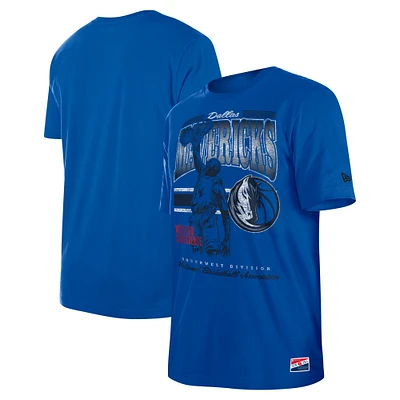 T-shirt oversize délavé aux enzymes Dallas Mavericks bleu New Era pour homme