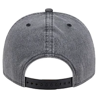Men's New Era  Charcoal Dallas Mavericks Throwback Washed Pre-Curved 9FIFTY Snapback Hat