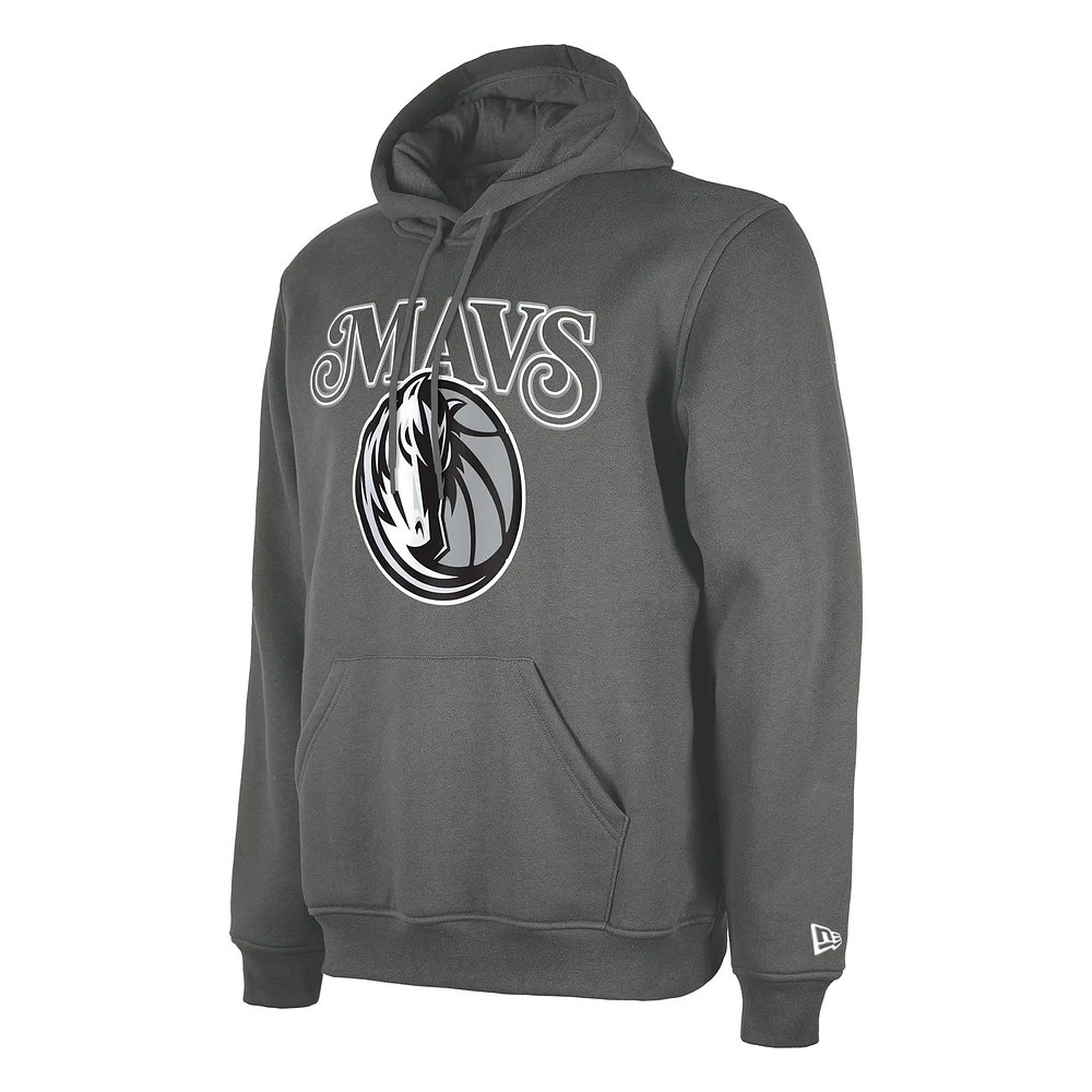 Men's New Era  Gray Dallas Mavericks 2024/25 City Edition Pullover Hoodie