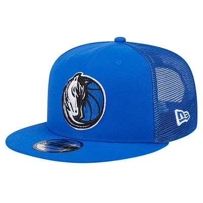 Casquette à visière ajustable 9FIFTY Dallas Mavericks Royal New Era pour homme