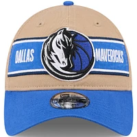 Men's New Era Tan/Blue Dallas Mavericks 2024 NBA Draft 9TWENTY Adjustable Hat