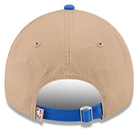 Men's New Era Tan/Blue Dallas Mavericks 2024 NBA Draft 9TWENTY Adjustable Hat
