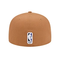 Men's New Era Tan Dallas Mavericks Color Pack 59FIFTY Fitted Hat