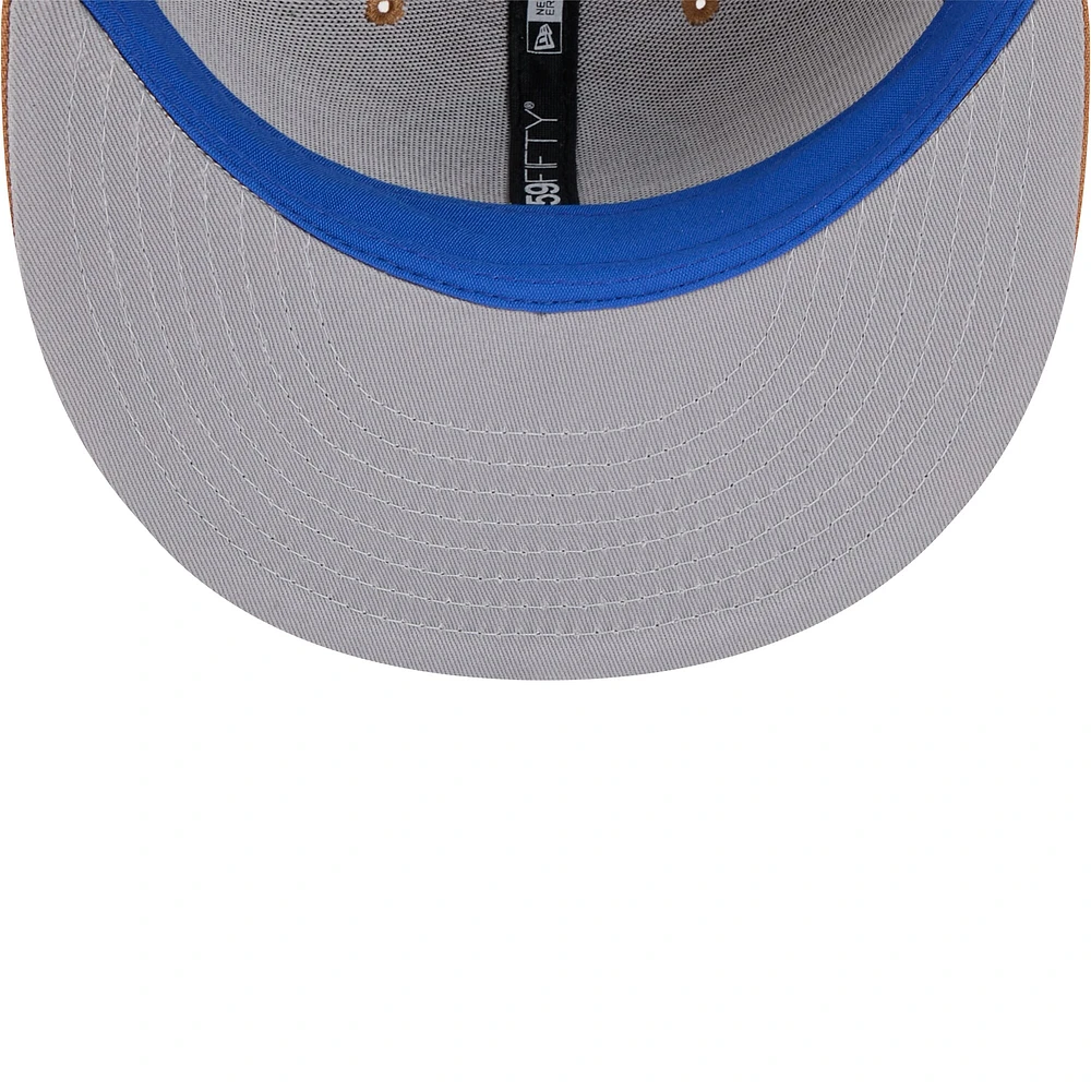 Men's New Era Tan Dallas Mavericks Color Pack 59FIFTY Fitted Hat