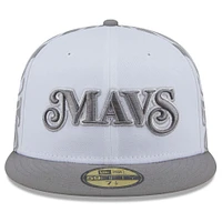 Men's New Era  White Dallas Mavericks 2024/25 City Edition 59FIFTY Fitted Hat