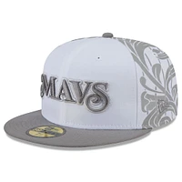 Men's New Era  White Dallas Mavericks 2024/25 City Edition 59FIFTY Fitted Hat