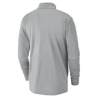 Men's Nike Silver Dallas Mavericks 2024/25 City Edition Authentic Coaches Performance Half-Zip Top