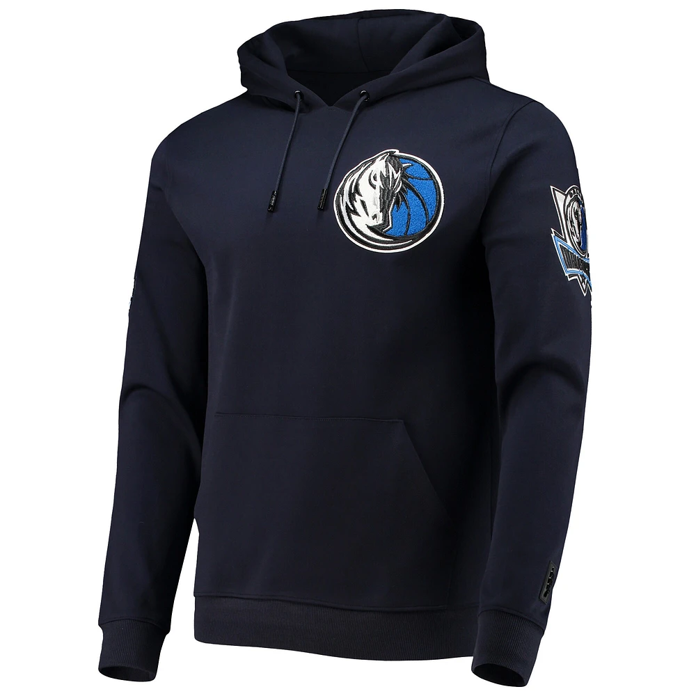 Men's Pro Standard Navy Dallas Mavericks Chenille Team Pullover Hoodie