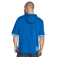 Men's Tommy Jeans Blue Dallas Mavericks Paul French Terry Short Sleeve Pullover Hoodie