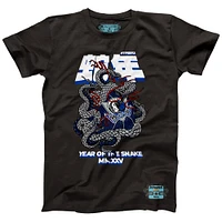 T-shirt unisexe NBALab x Hyperfly Heather Black Dallas Mavericks Collection Année du serpent Nouvel An lunaire