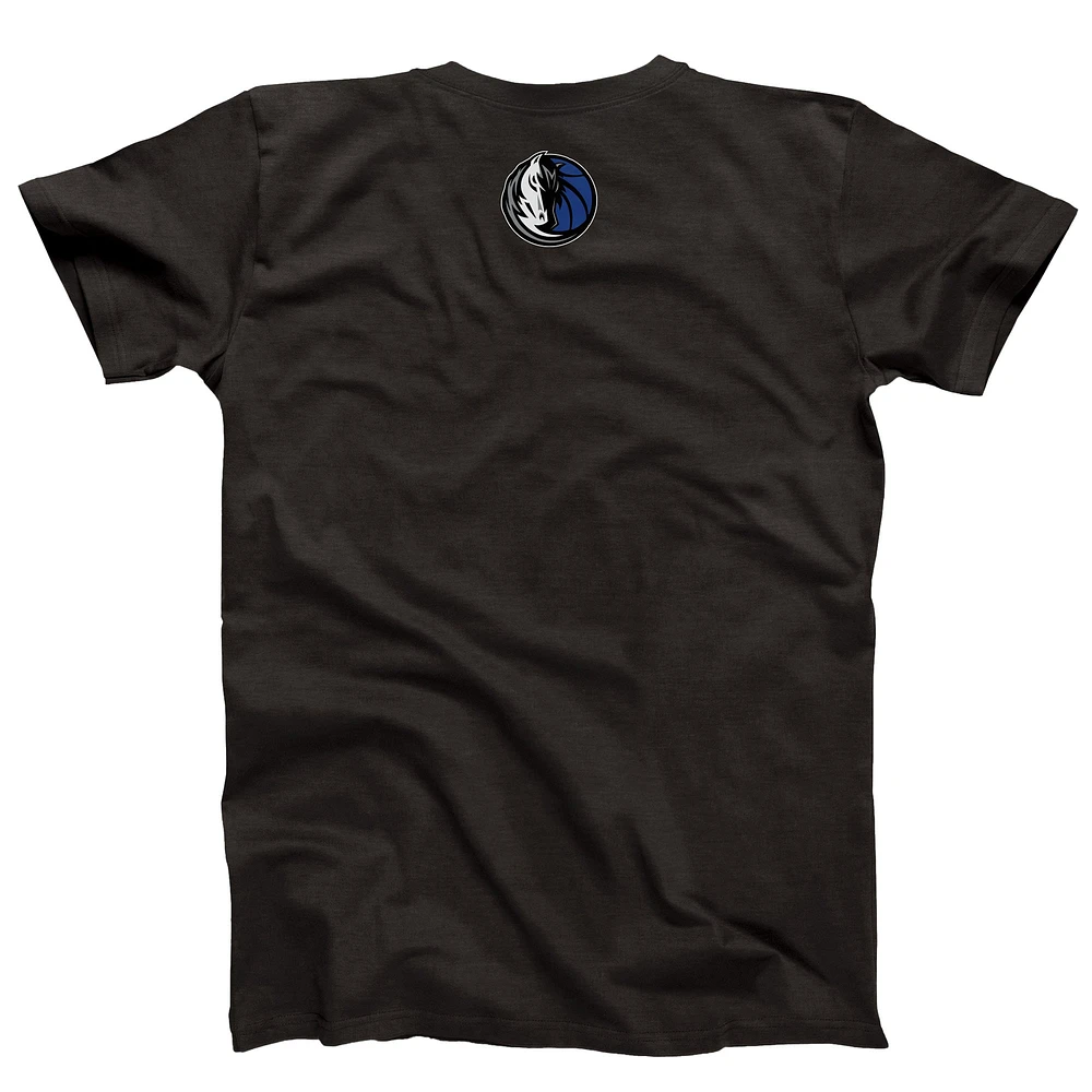 T-shirt unisexe NBALab x Hyperfly Heather Black Dallas Mavericks Collection Année du serpent Nouvel An lunaire