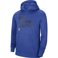 Unisex Nike Royal Dallas Mavericks 2023/24 Performance Spotlight On-Court Practice Pullover Hoodie