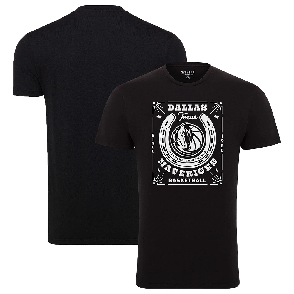 Unisex Sportiqe Black Dallas Mavericks Bingham Elevated T-Shirt