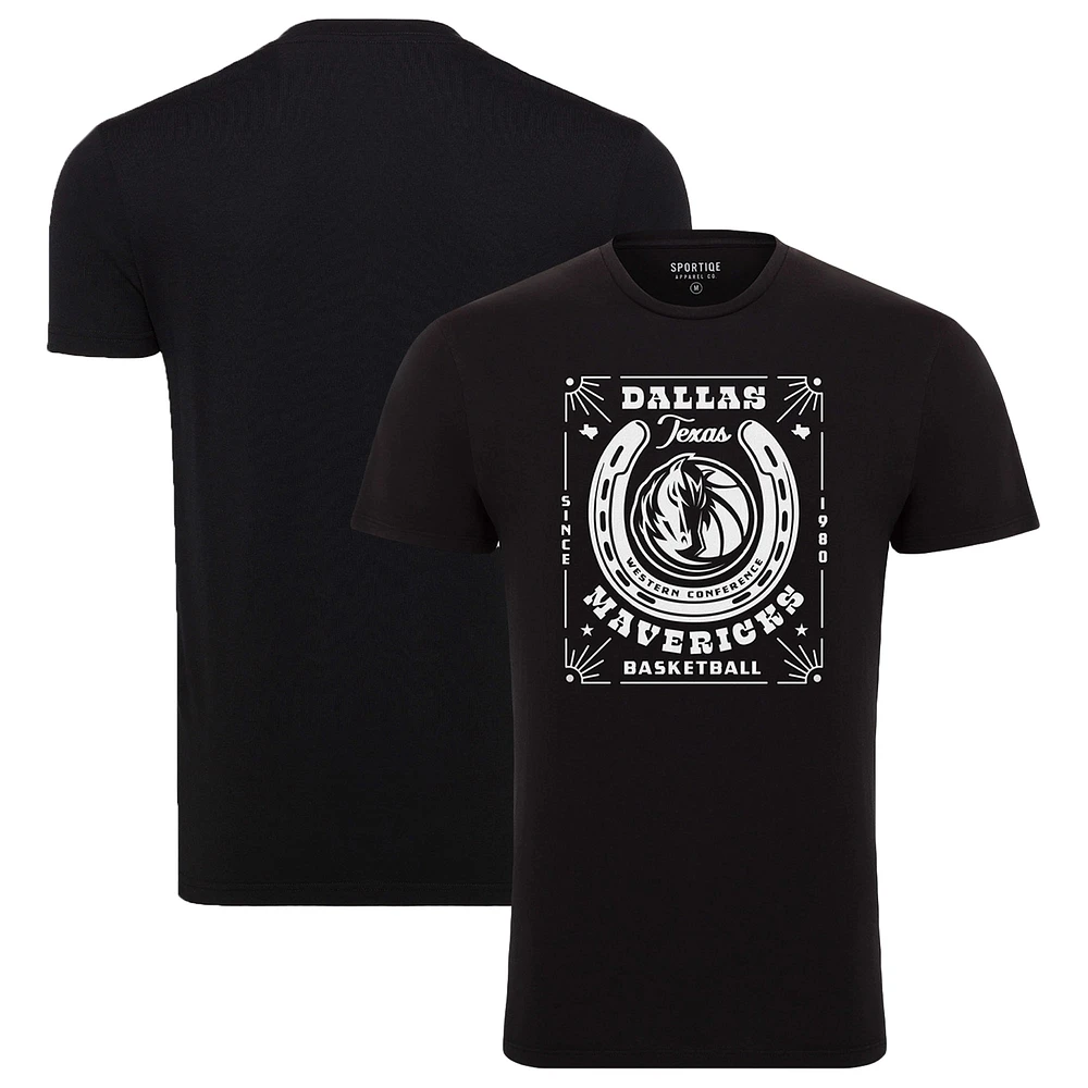 Unisex Sportiqe Black Dallas Mavericks Bingham Elevated T-Shirt