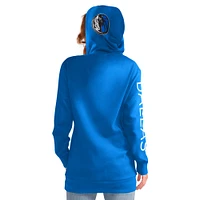 Women's G-III 4Her by Carl Banks Blue Dallas Mavericks Base Coach Pullover Hoodie