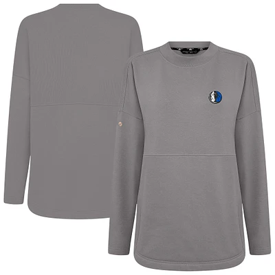 Sweat-shirt gris pour femme Levelwear, motif Dallas Mavericks Beaudry