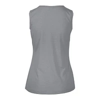 Women's Levelwear  Gray Dallas Mavericks Mother's Day Macy Core Logo Tank Top