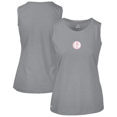 Women's Levelwear  Gray Dallas Mavericks Mother's Day Macy Core Logo Tank Top