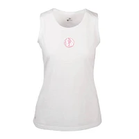 Women's Levelwear  White Dallas Mavericks Mother's Day Macy Core Logo Tank Top