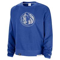 Women's Nike Blue Dallas Mavericks Standard Issue Courtside Performance Pullover Sweatshirt