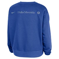 Women's Nike Blue Dallas Mavericks Standard Issue Courtside Performance Pullover Sweatshirt