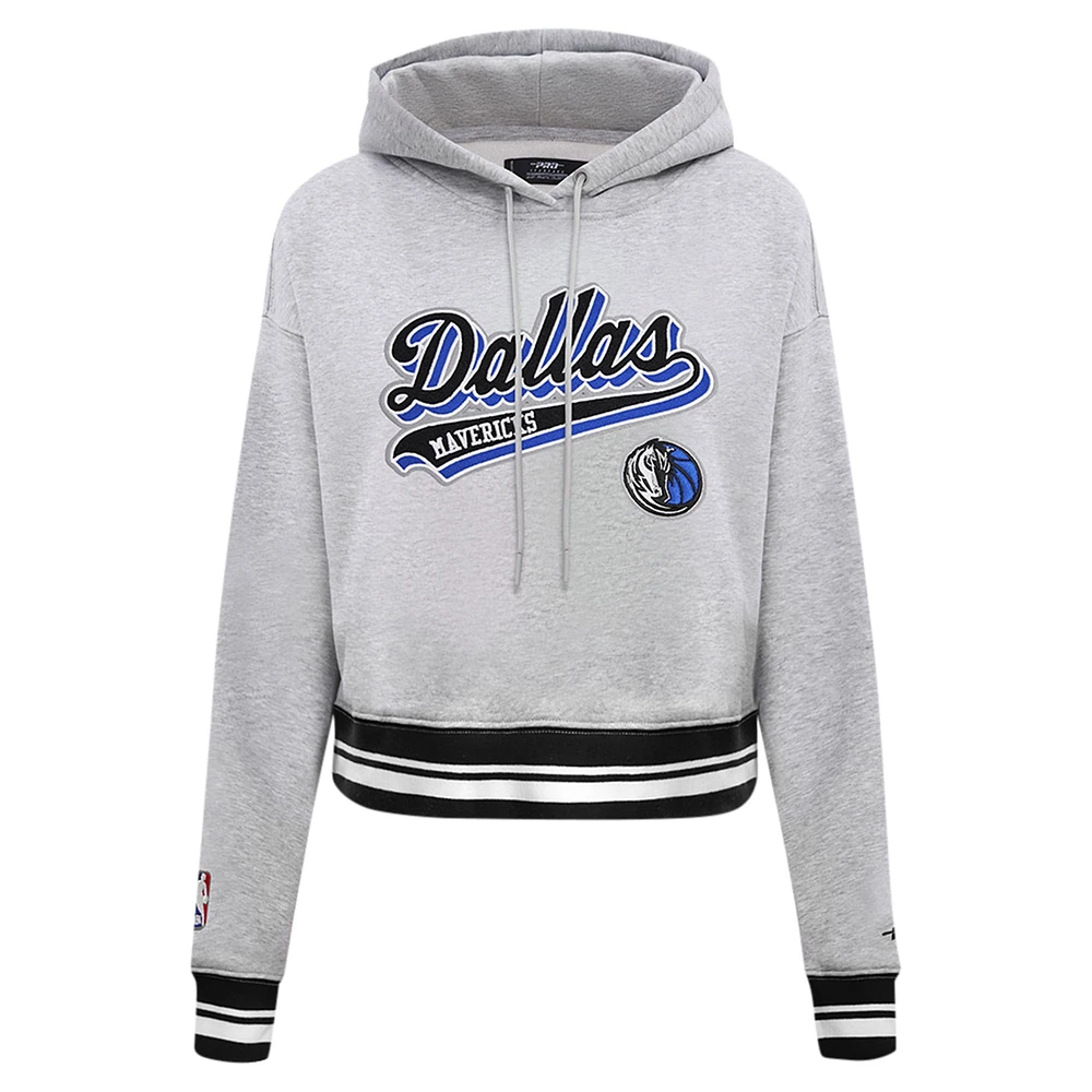 Sweat à capuche court Pro Standard pour femmes, gris chin