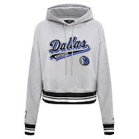 Sweat à capuche court Pro Standard pour femmes, gris chin