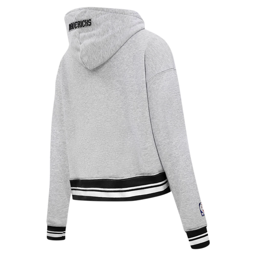 Sweat à capuche court Pro Standard pour femmes, gris chin