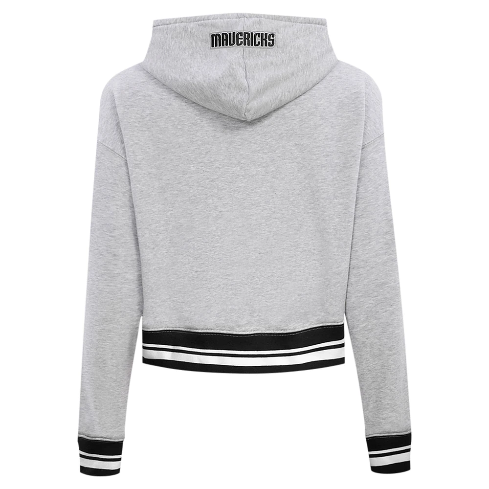 Sweat à capuche court Pro Standard pour femmes, gris chin