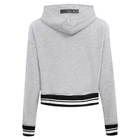 Sweat à capuche court Pro Standard pour femmes, gris chin