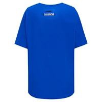 Women's Pro Standard Royal Dallas Mavericks Script Boyfriend T-Shirt