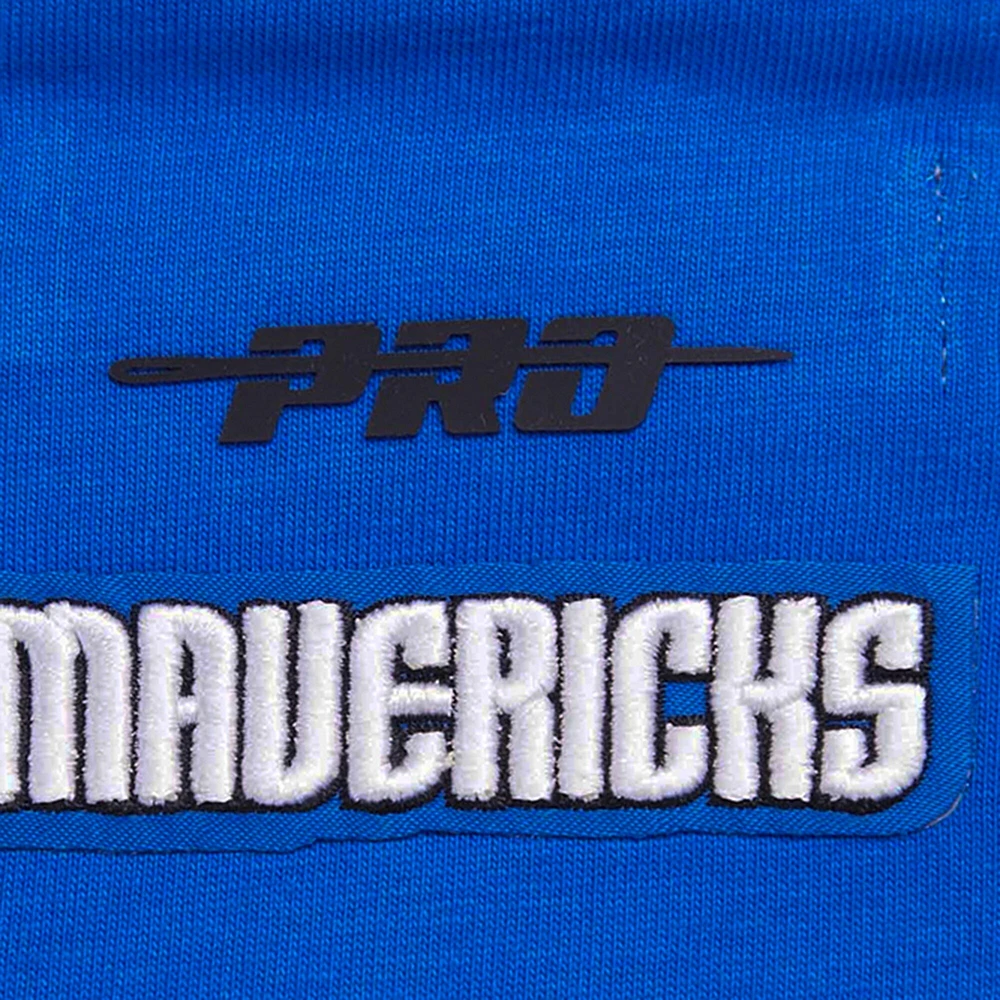 Women's Pro Standard Royal Dallas Mavericks Script Boyfriend T-Shirt