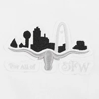 Women's Pro Standard White Dallas Mavericks 2024/25 City Edition Chenille Applique Cropped Pullover Hoodie