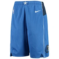 Youth Nike Blue Dallas Mavericks 2020/21 Swingman Shorts - Icon Edition