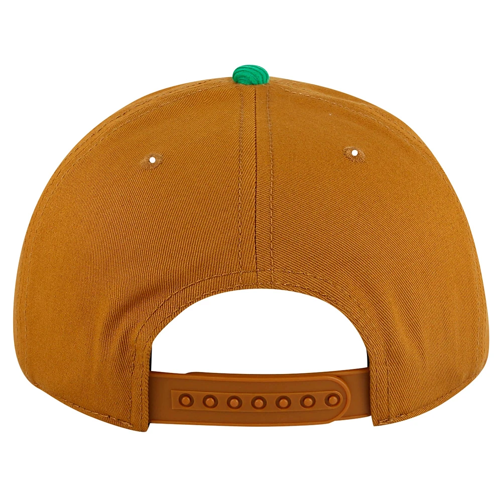 Casquette ajustable Burnett pour homme, couleur brun clair/vert Kelly, des Dallas Stars