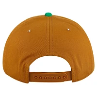Casquette ajustable Burnett pour homme, couleur brun clair/vert Kelly, des Dallas Stars