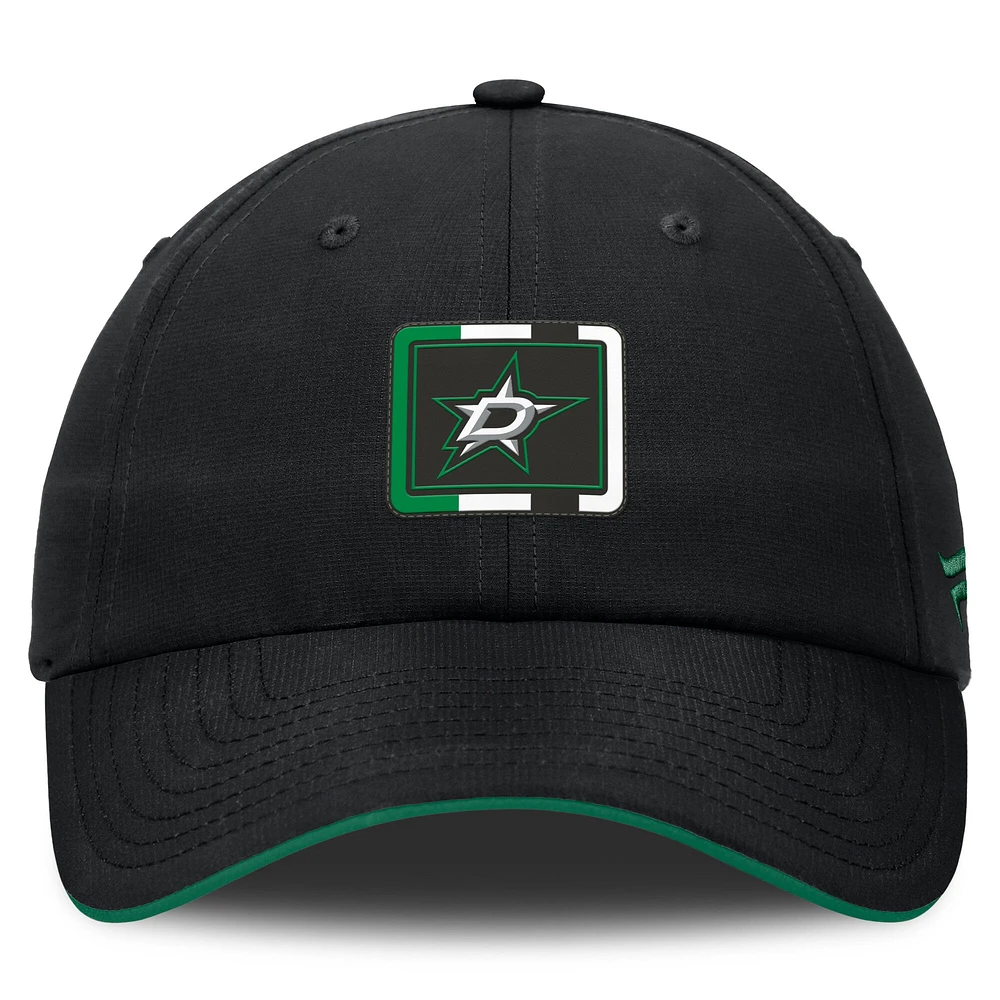 Men's Fanatics Black/Green Dallas Stars Authentic Pro Ripstop Adjustable Hat